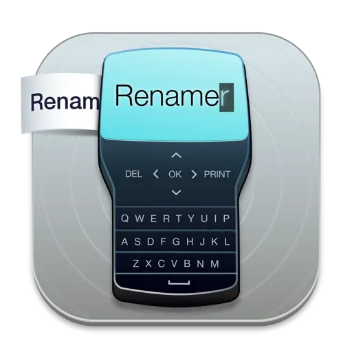 A Renamer 7 icon acting as a header logo.